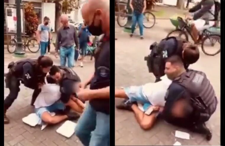 Abordagem truculenta de guarda municipal de Itajaí-SC, gera revolta nas redes sociais
