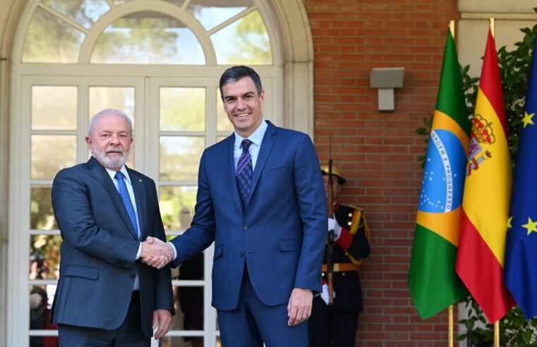 Lula Recebe o Primeiro-Ministro Espanhol Pedro Sánchez no Planalto, em Brasília