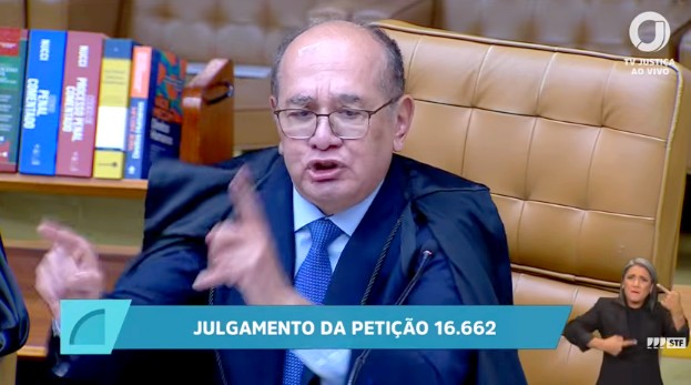 Gilmar Mendes:”Evidente condução político-eleitoral”, “Pessoas descentes não fazem isso!” diz Ministro apontando para André Mendonça