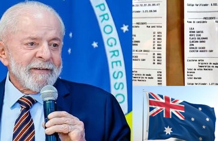 Eleições Brasil 2026: Lula vence na Austrália com 53,98% dos votos